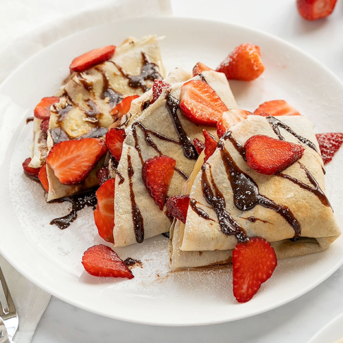 CREPA DE FRESA Y NUTELLA