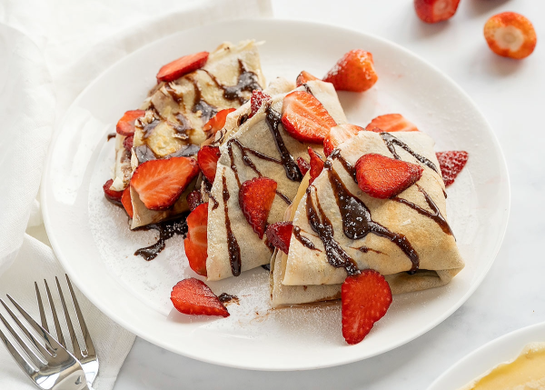 CREPA DE FRESA Y NUTELLA